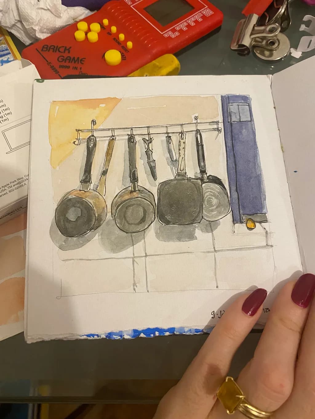 Hanging Utensils Sketch