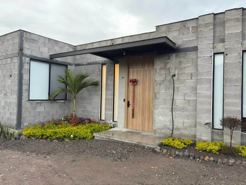 Modern Concrete Entrance