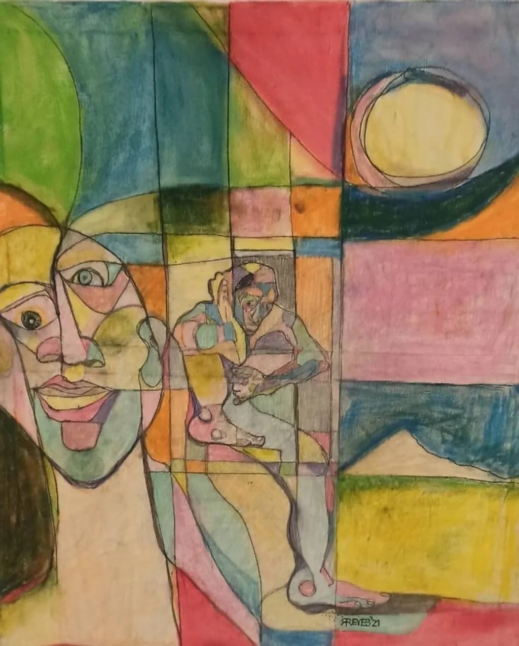 Abstract Faces Composition