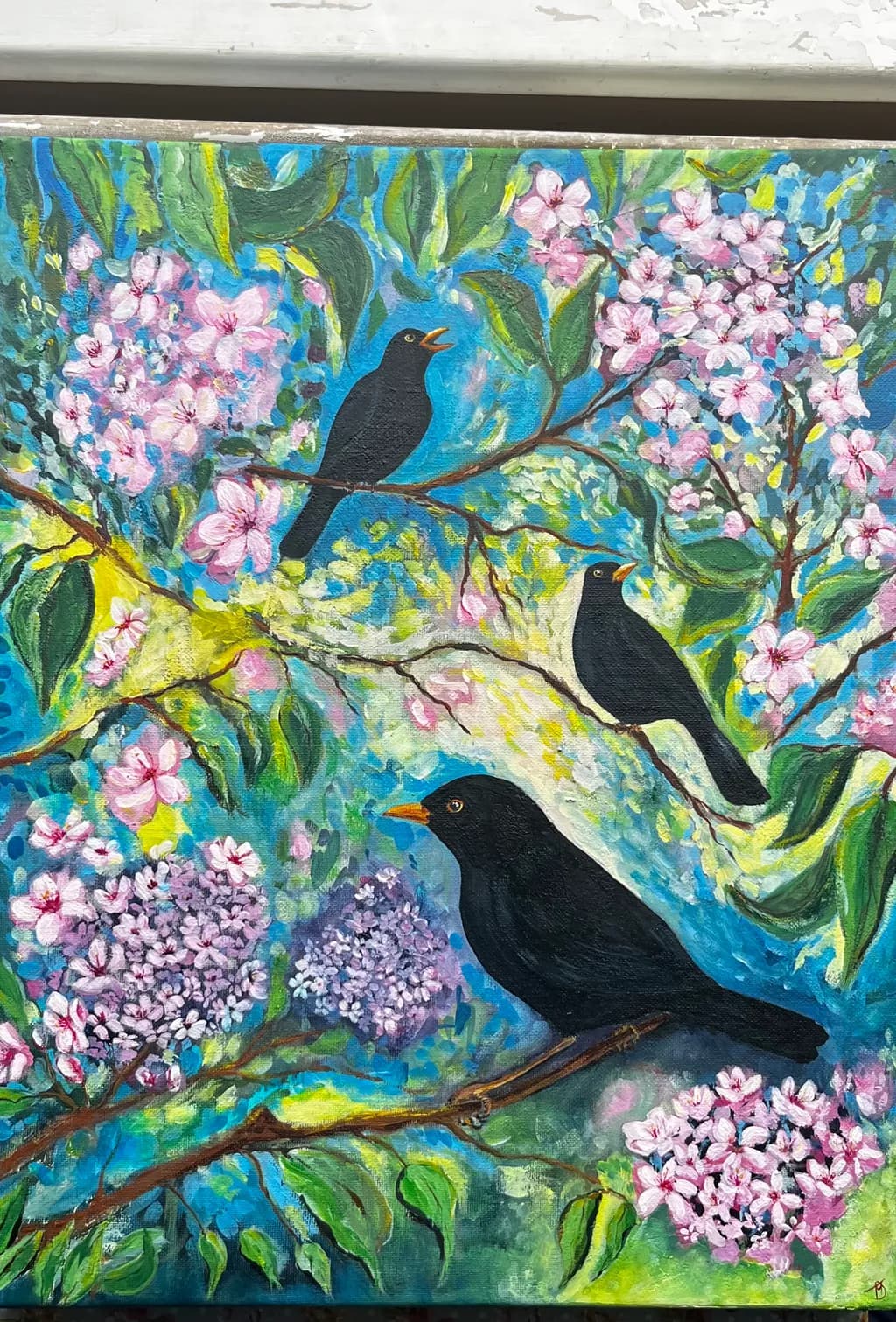 Blackbirds in Bloom