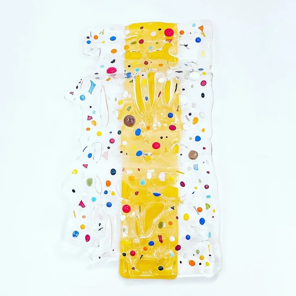 Yellow Mosaic Glass