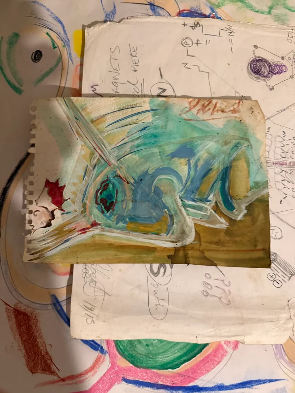 Abstract Blue Form