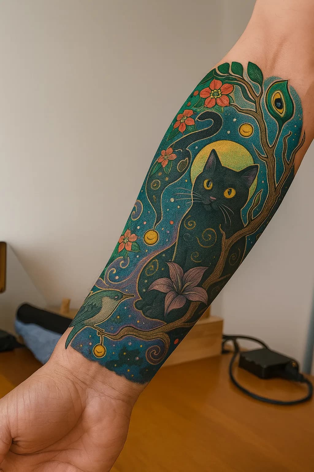 Mystical Feline Garden