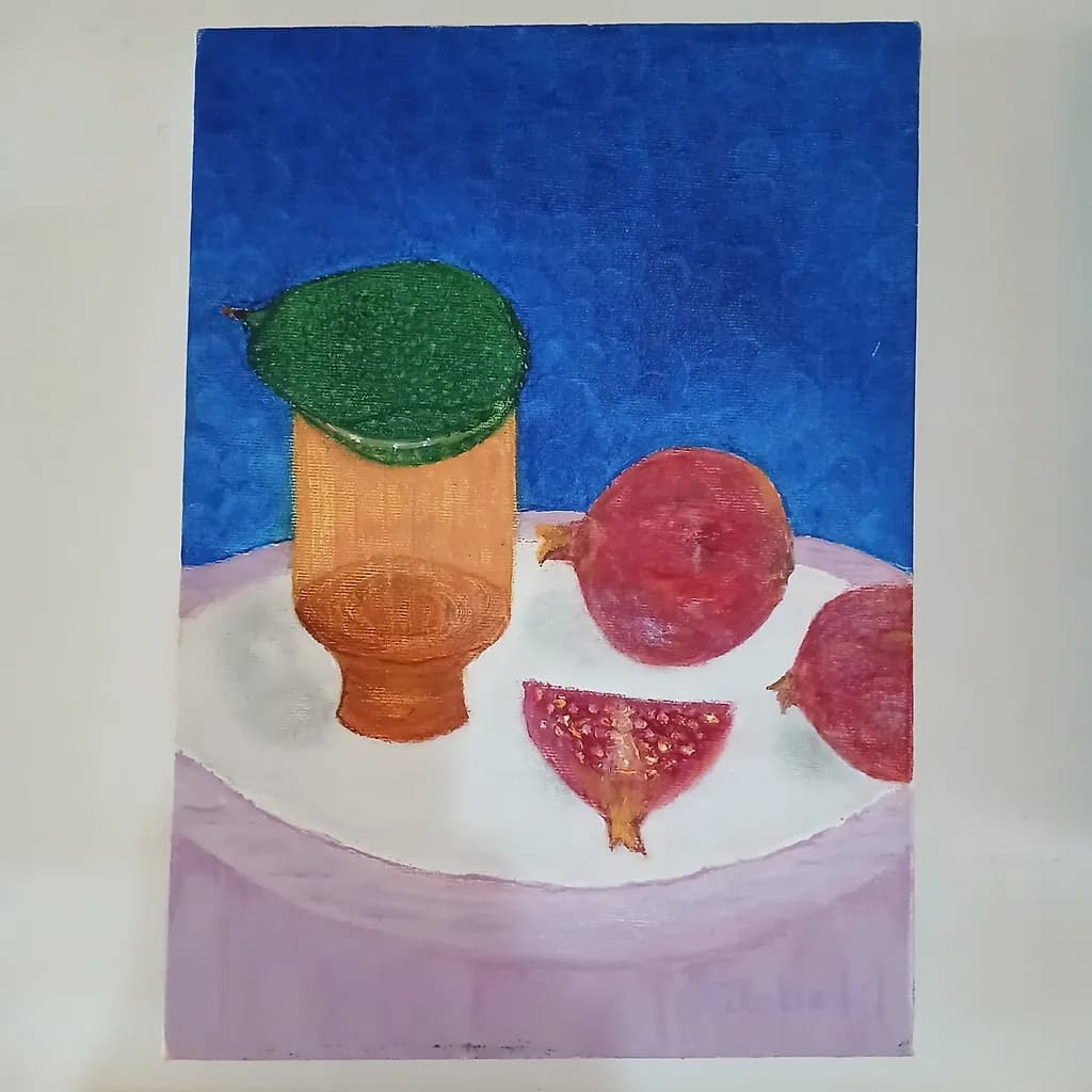 Pomegranate Still Life