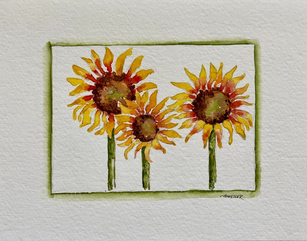 Sunflower Trio