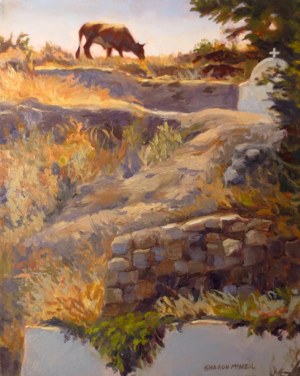 Grazing Cow on Nisyros