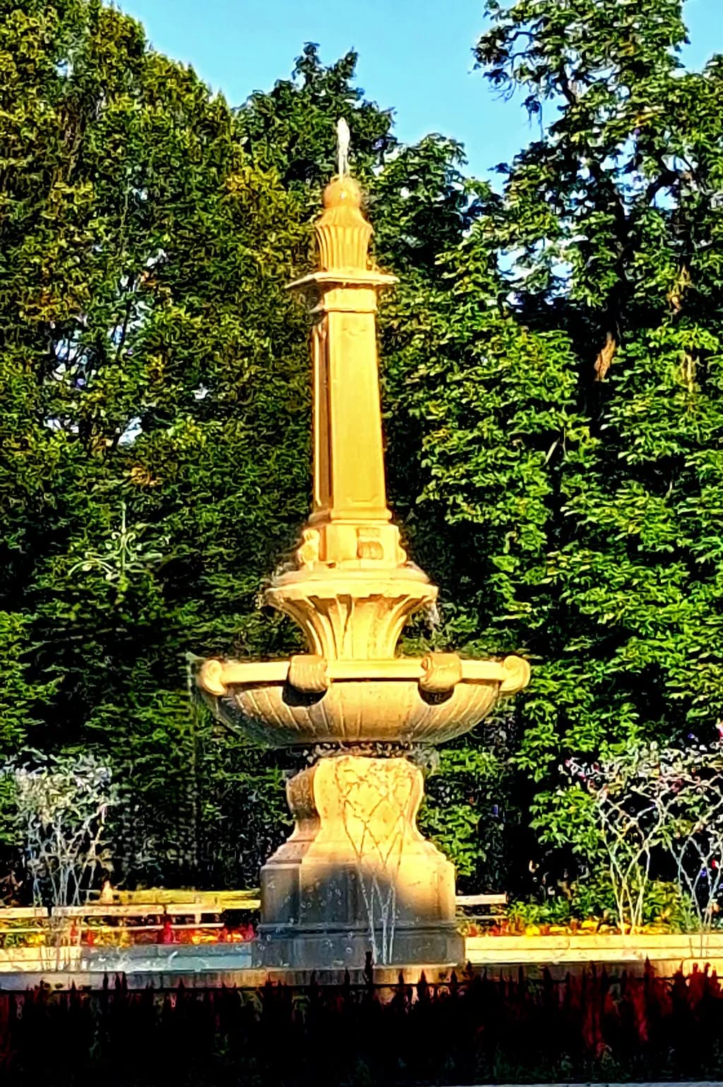 Golden Garden Fountain