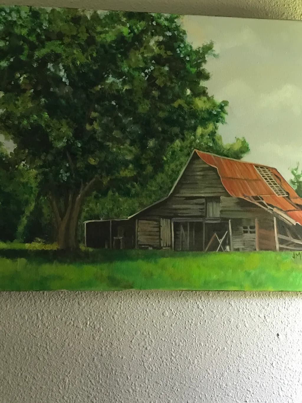 Rustic Barn and Tree