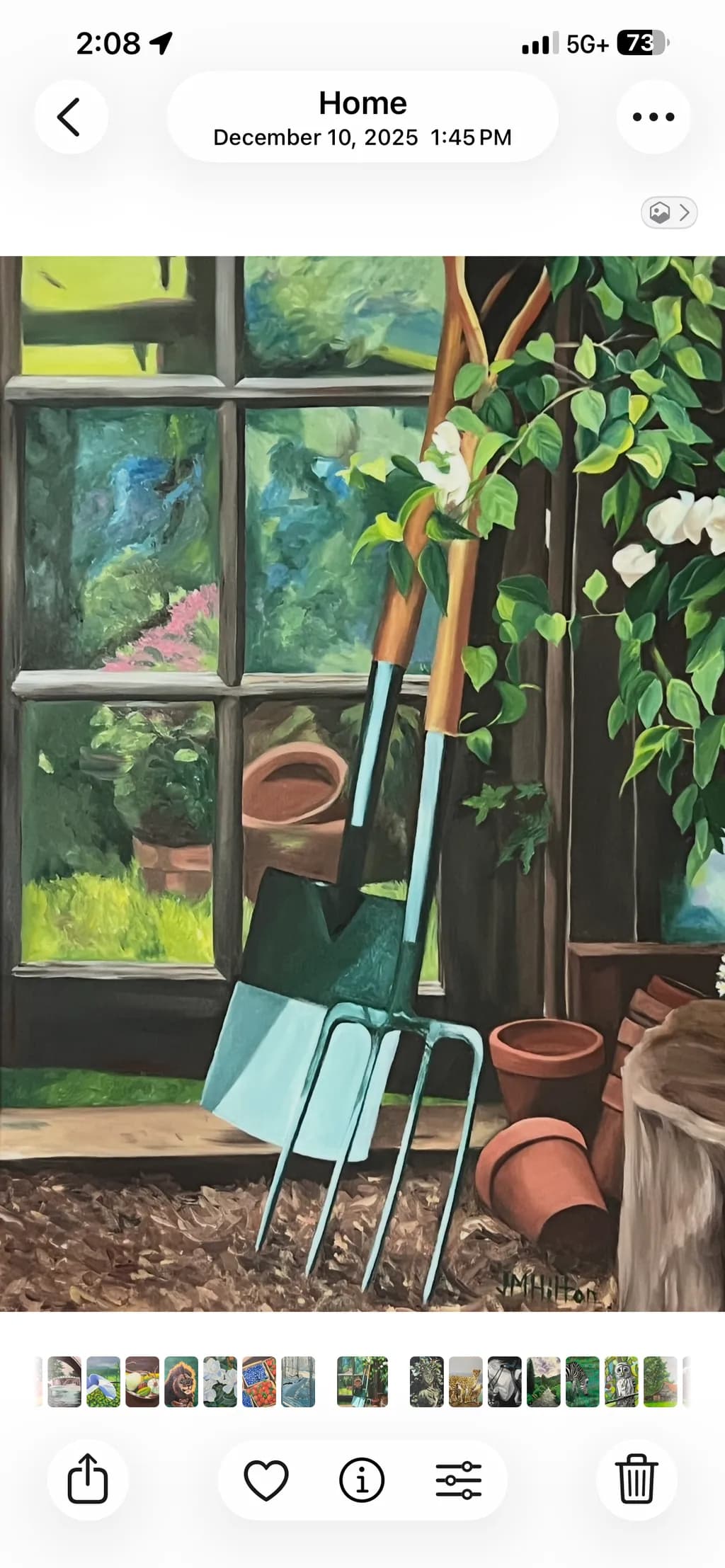 Garden Tools by the Window