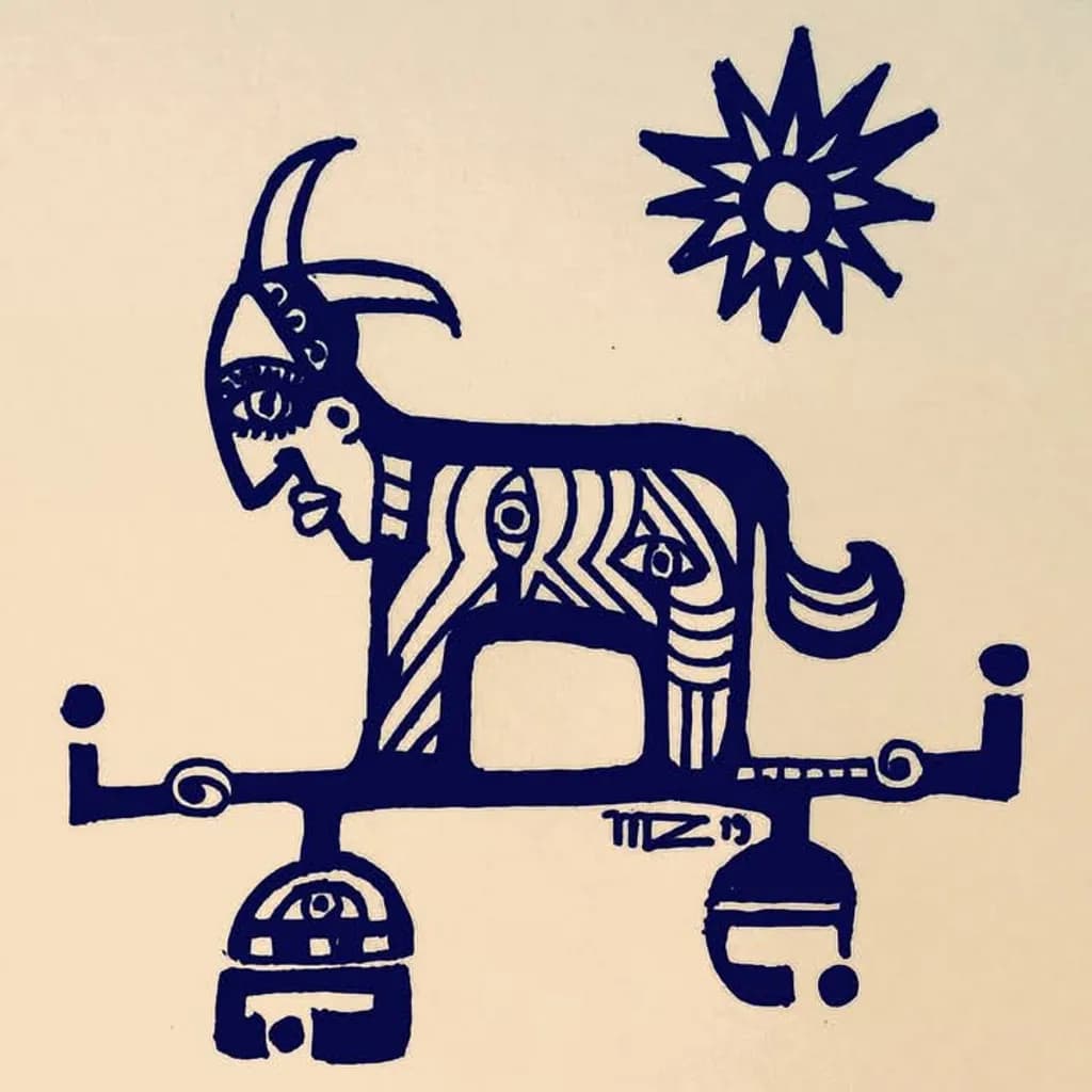 Tribal Sun Goat