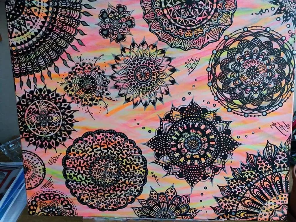 Neon Mandalas