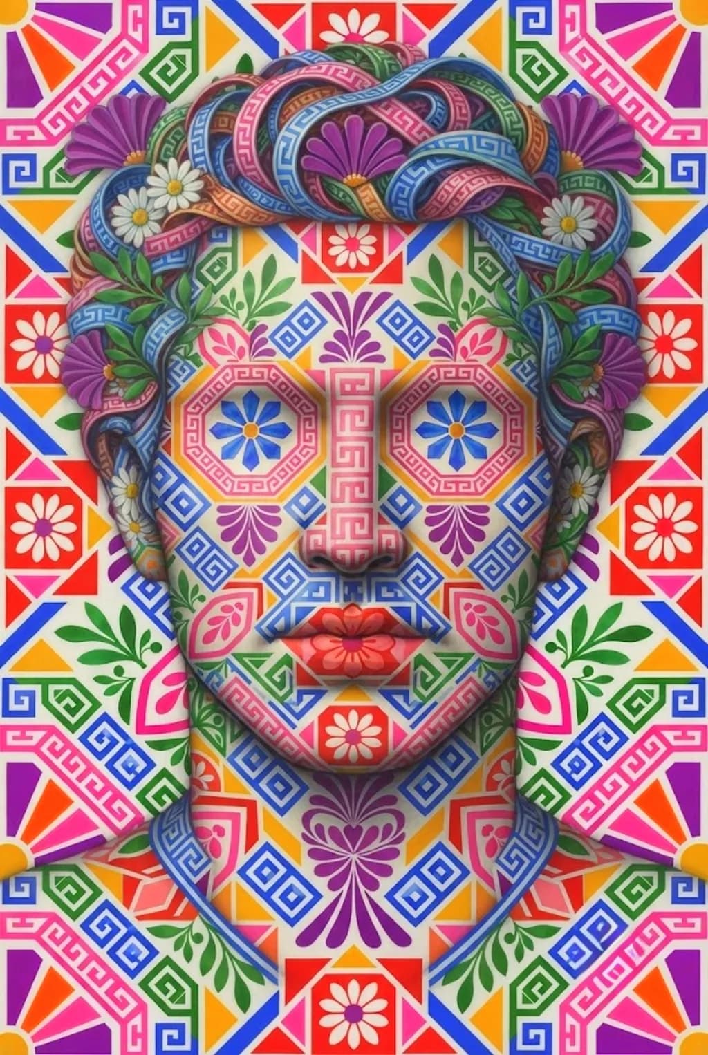 Floral Patterned Face