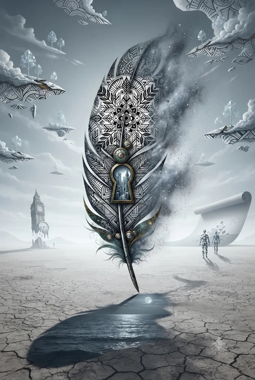 Feather Keyhole Dreamscape