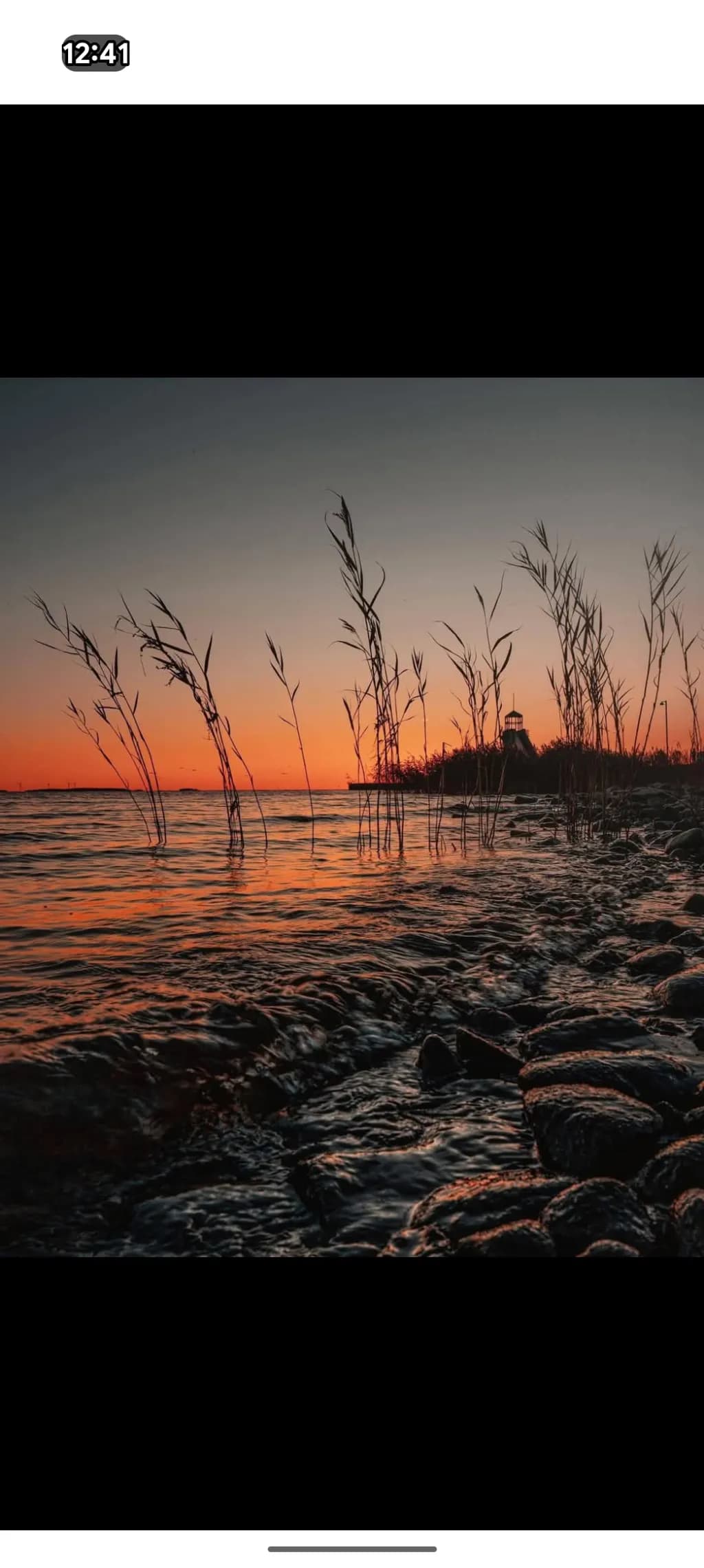 Calm Sunset Shoreline