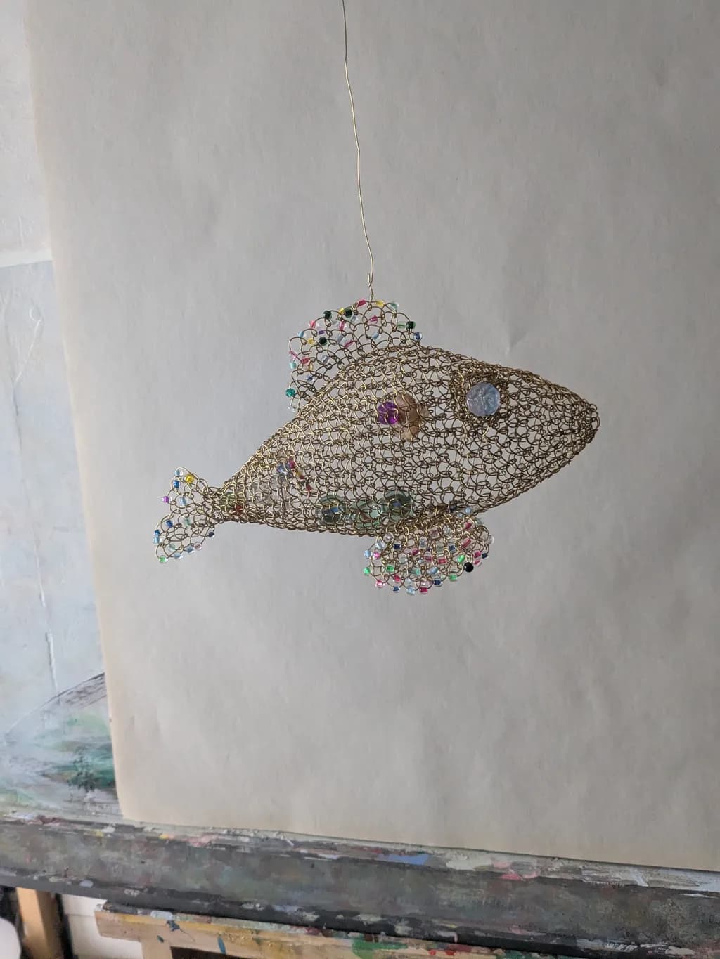 Wire Fish Sculpture