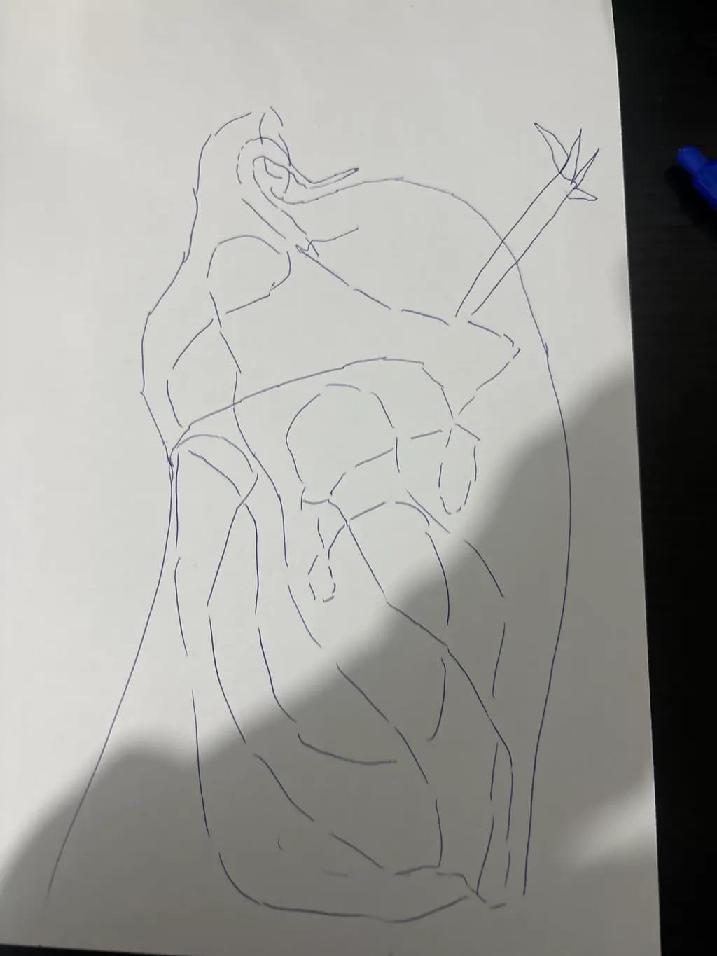 Dynamic Archer Silhouette