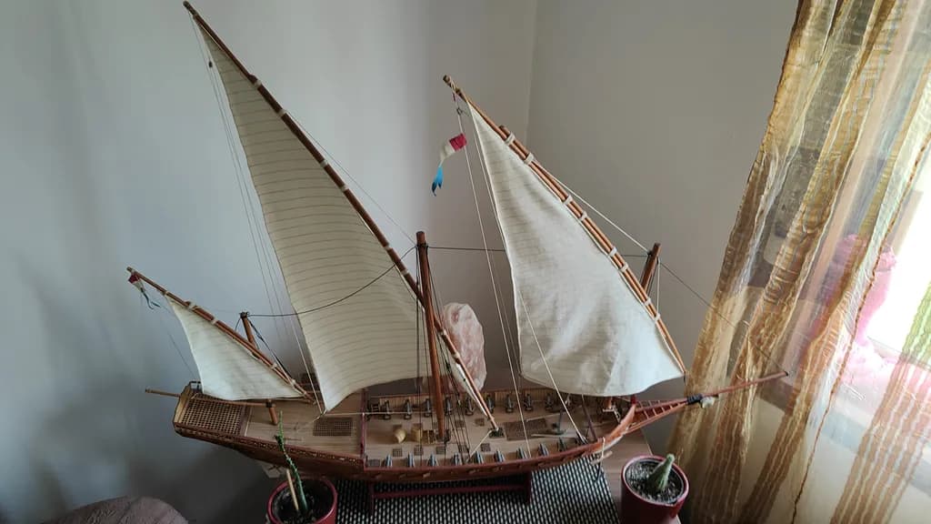 Tri-Masted Dhow Model