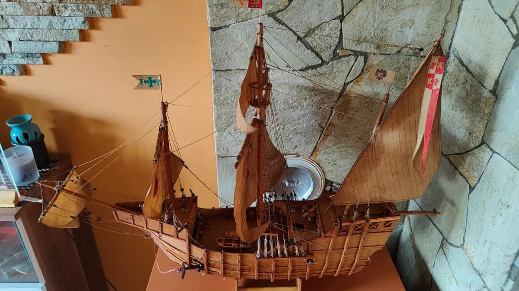 Wooden Galleon Model
