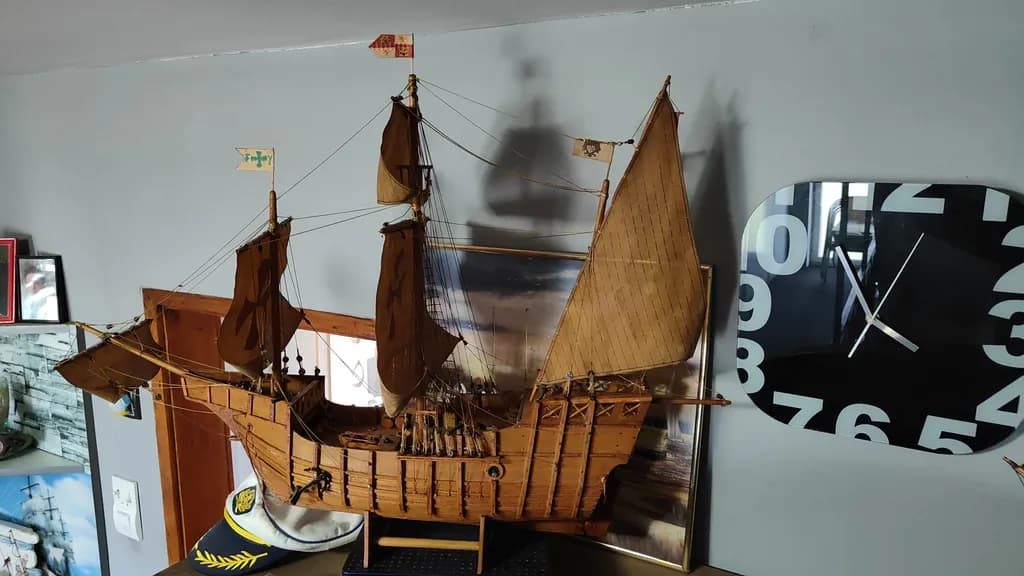 Wooden Galleon Model