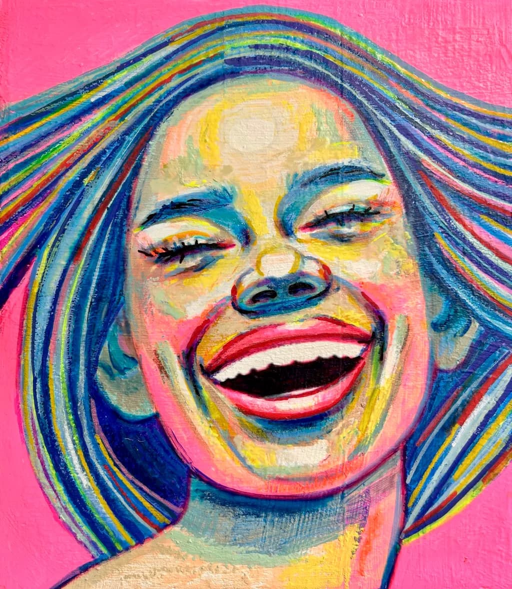Pop Expression of Freedom-Nein Expressive Portrait