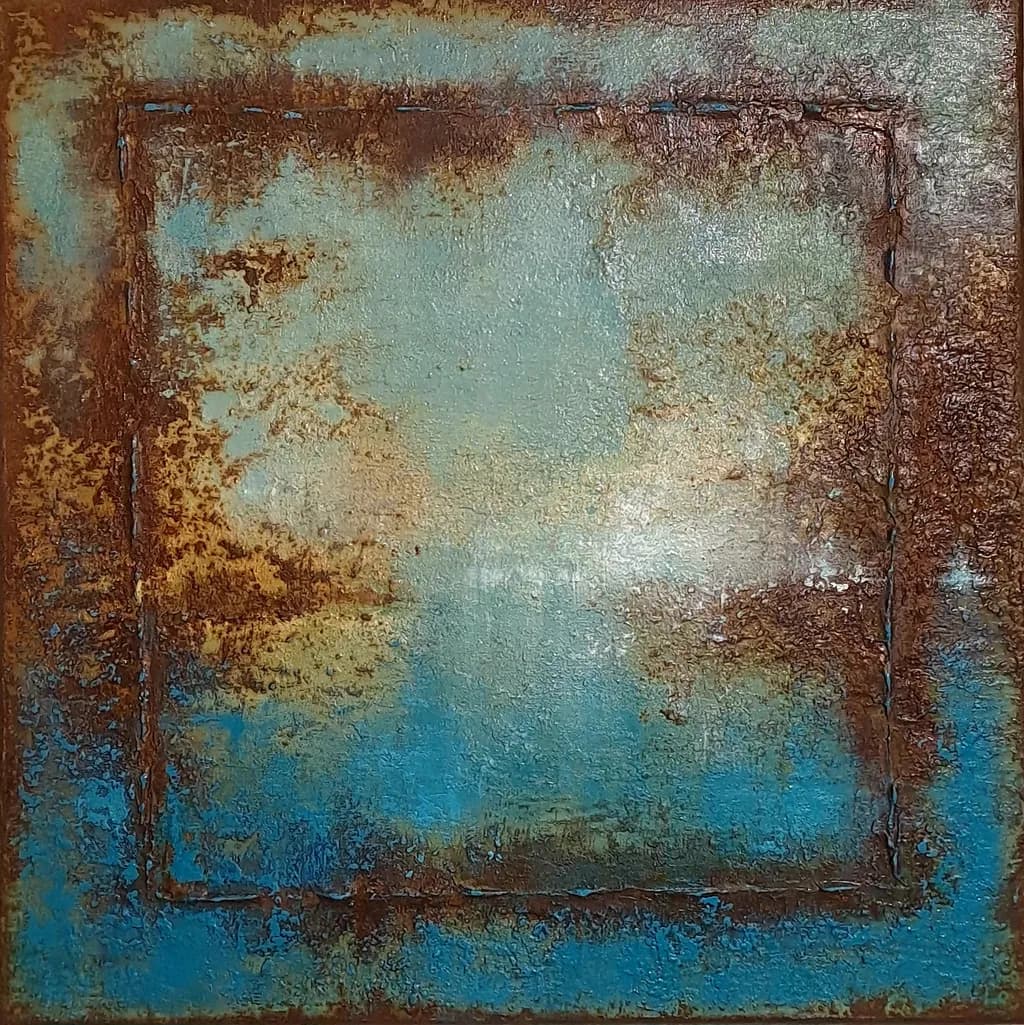 Rust and Blue Harmony