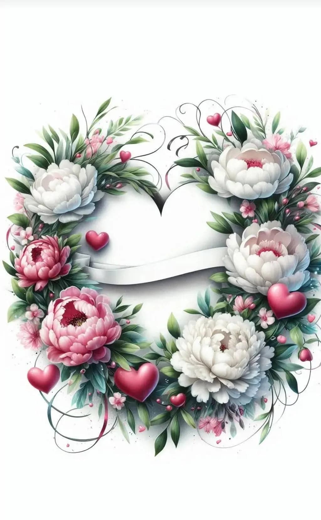 Floral Heart Wreath