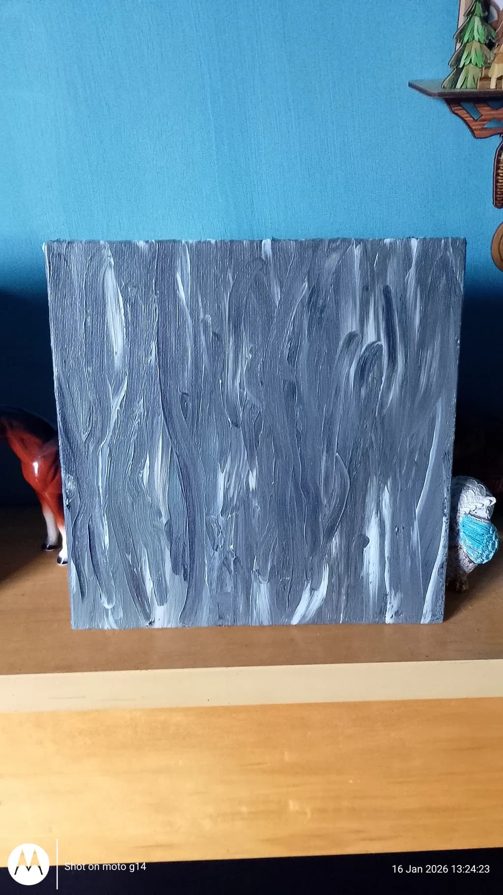 Textured Gray Canvas