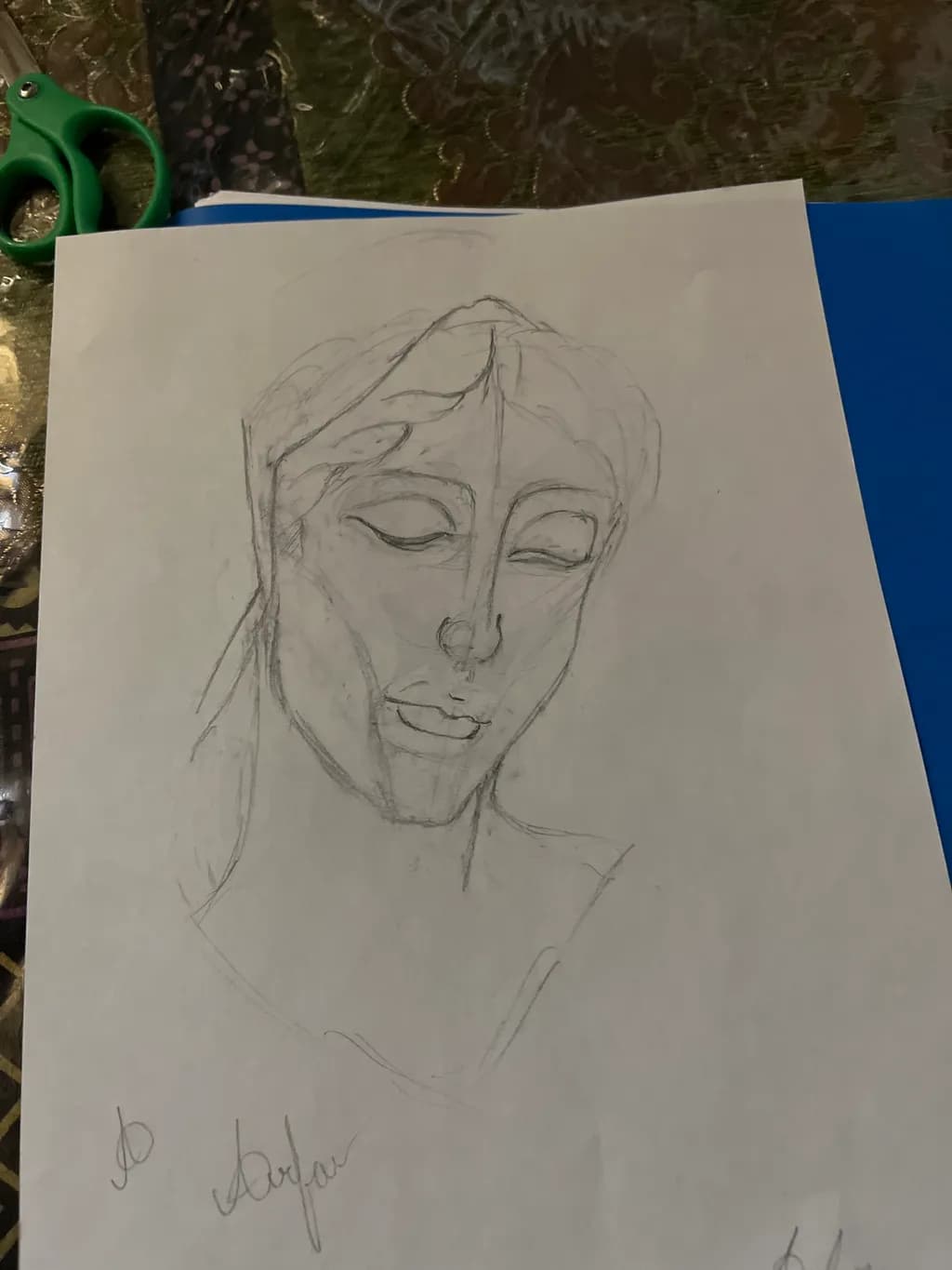 Contemplative Sketch