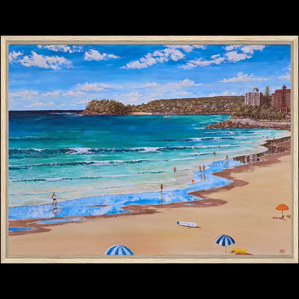 Framed Beach Scene