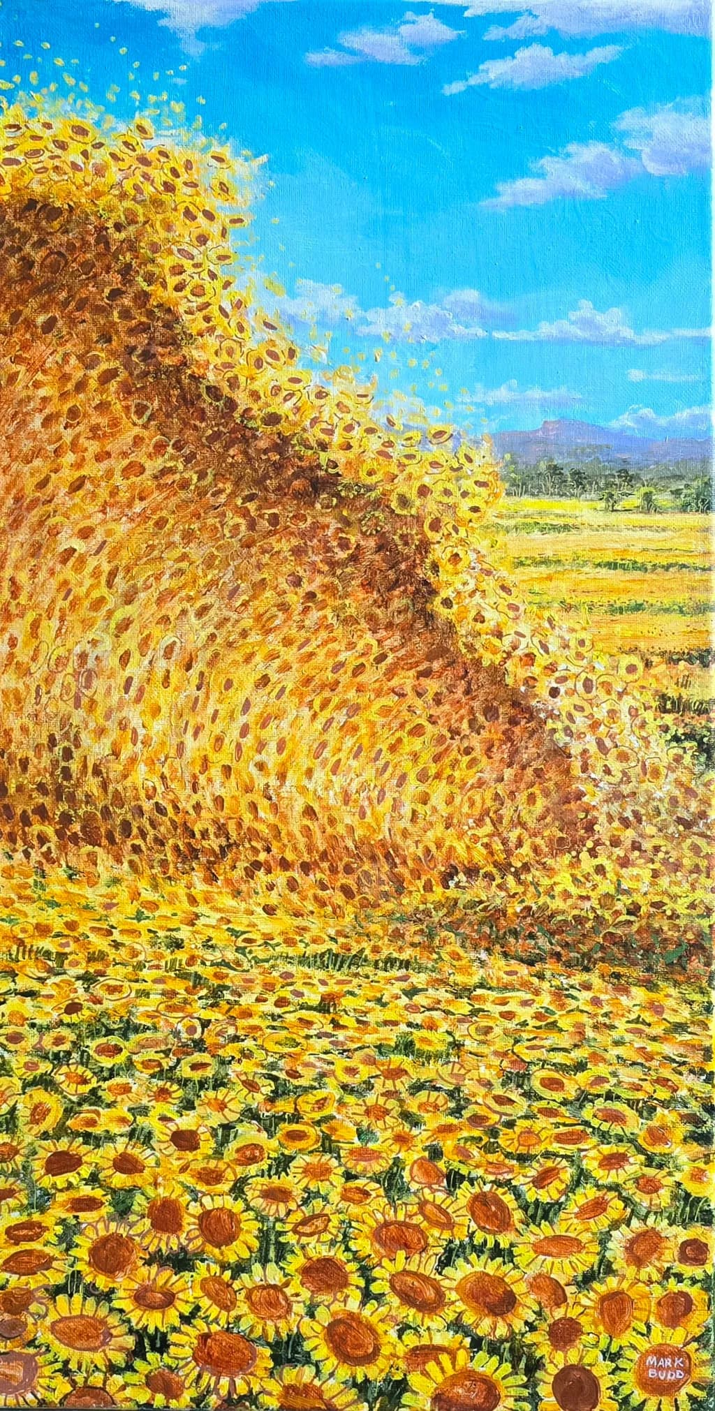 Sunflower Surreal Wave