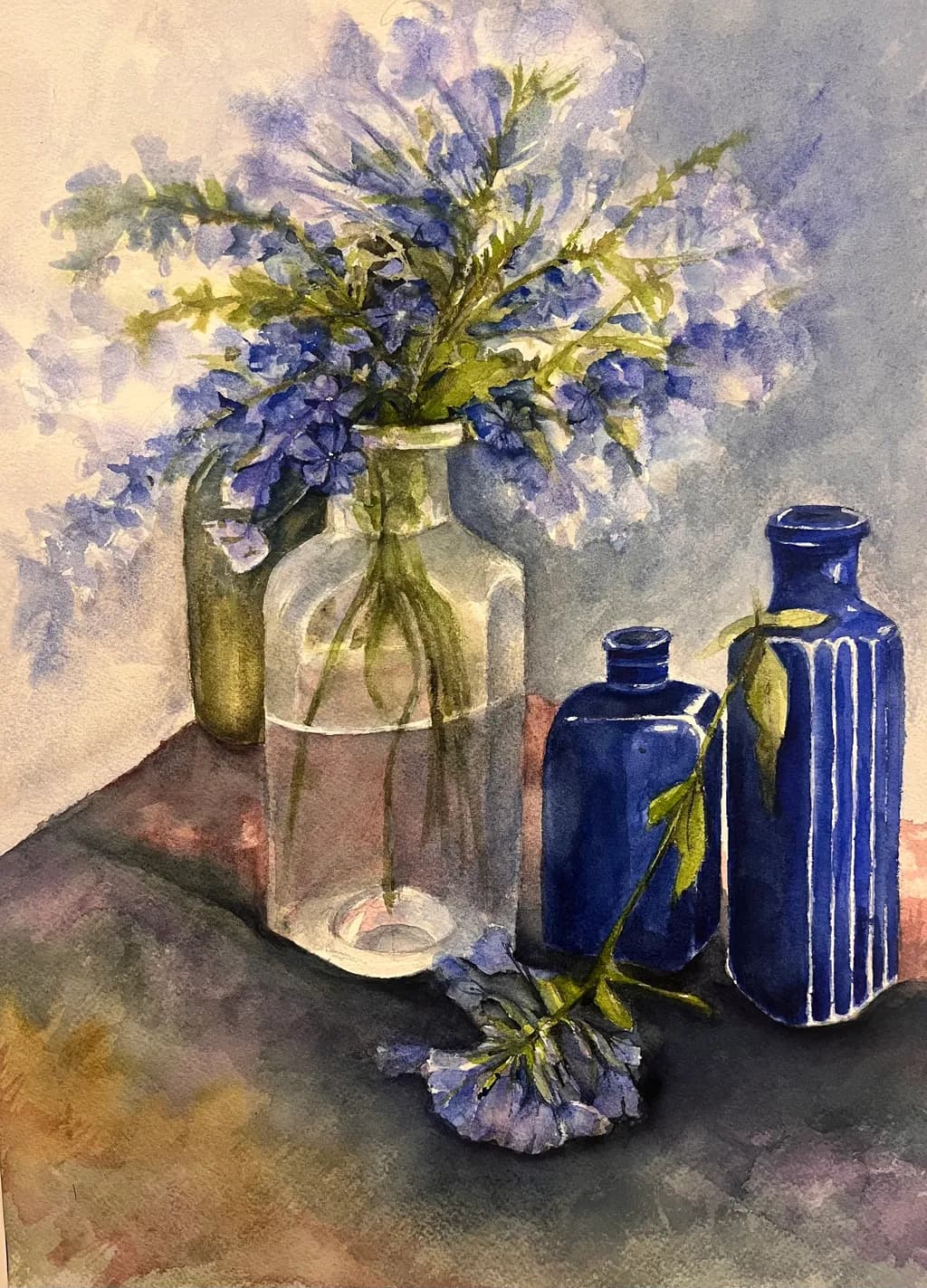 Blue Bloom Still Life