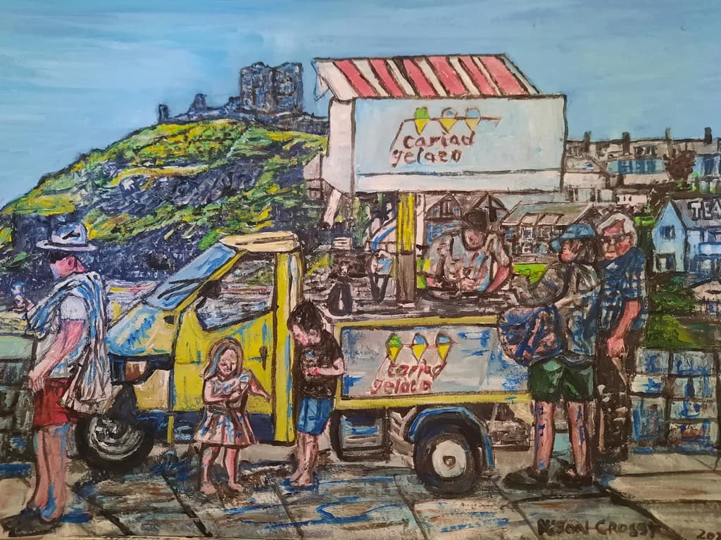 Gelato Cart Scene