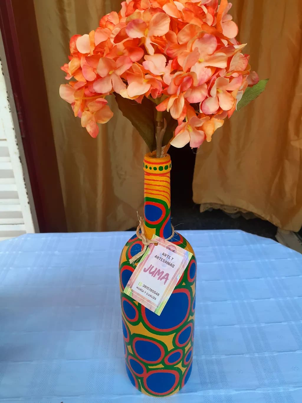 Colorful Floral Vase