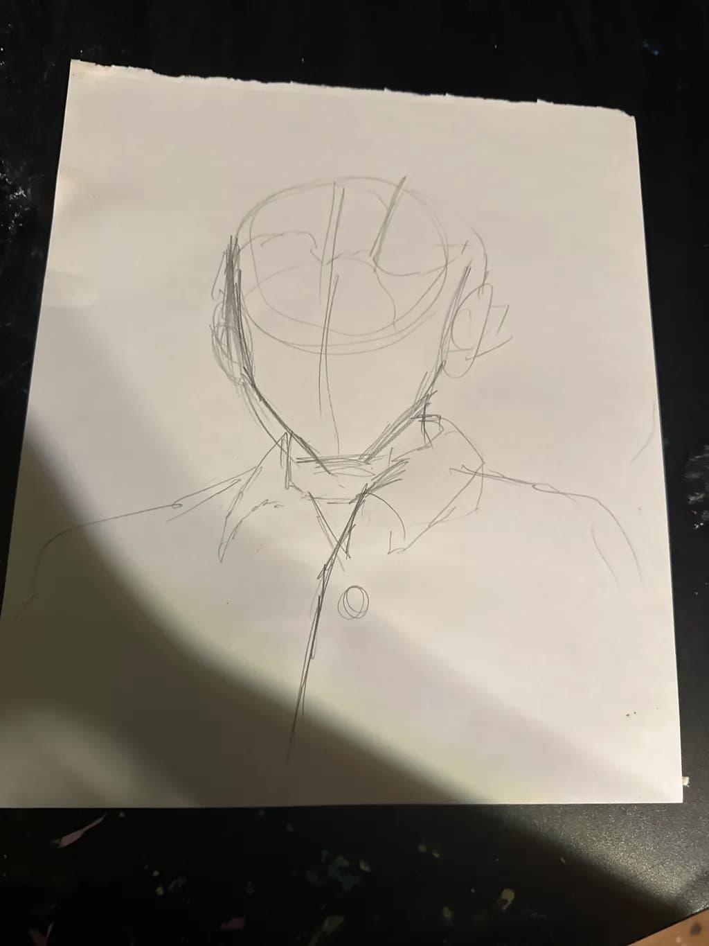 Faceless Figure Sketch