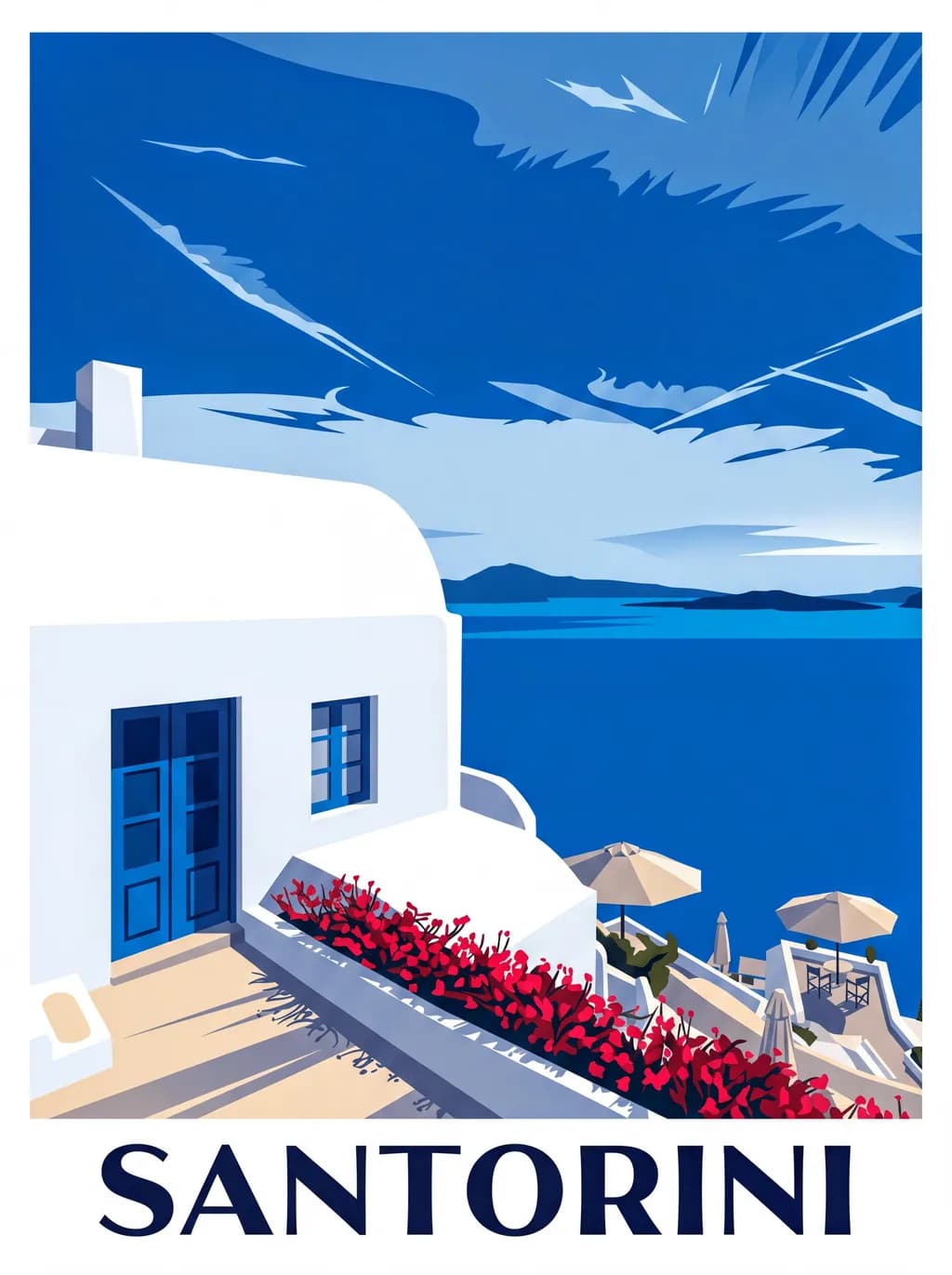 Santorini Blue Bougainvillea