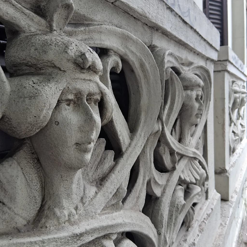 Architectural Faces Relief