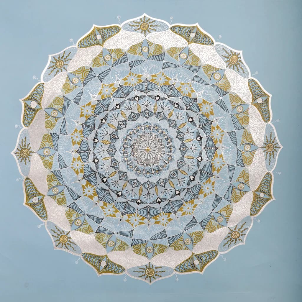 Blue Harmony Mandala