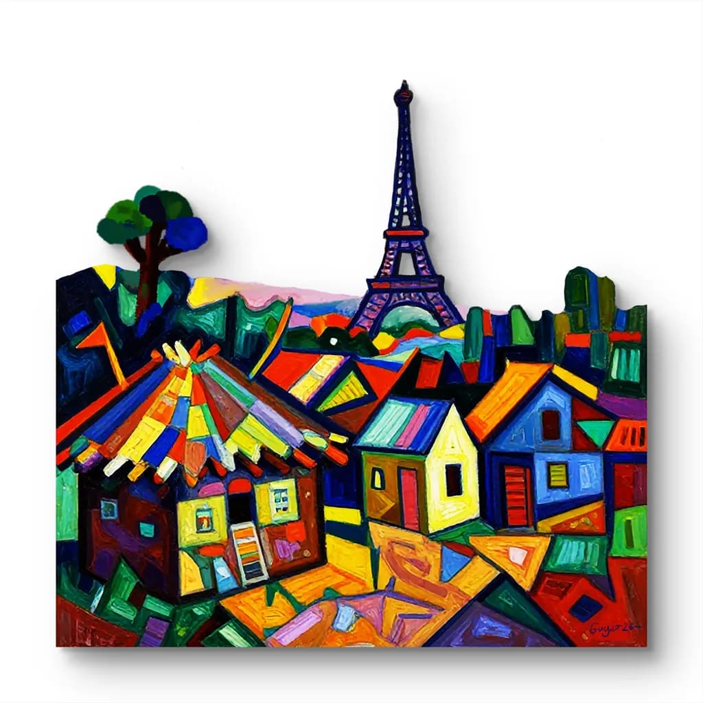 Colorful Parisian Landscape