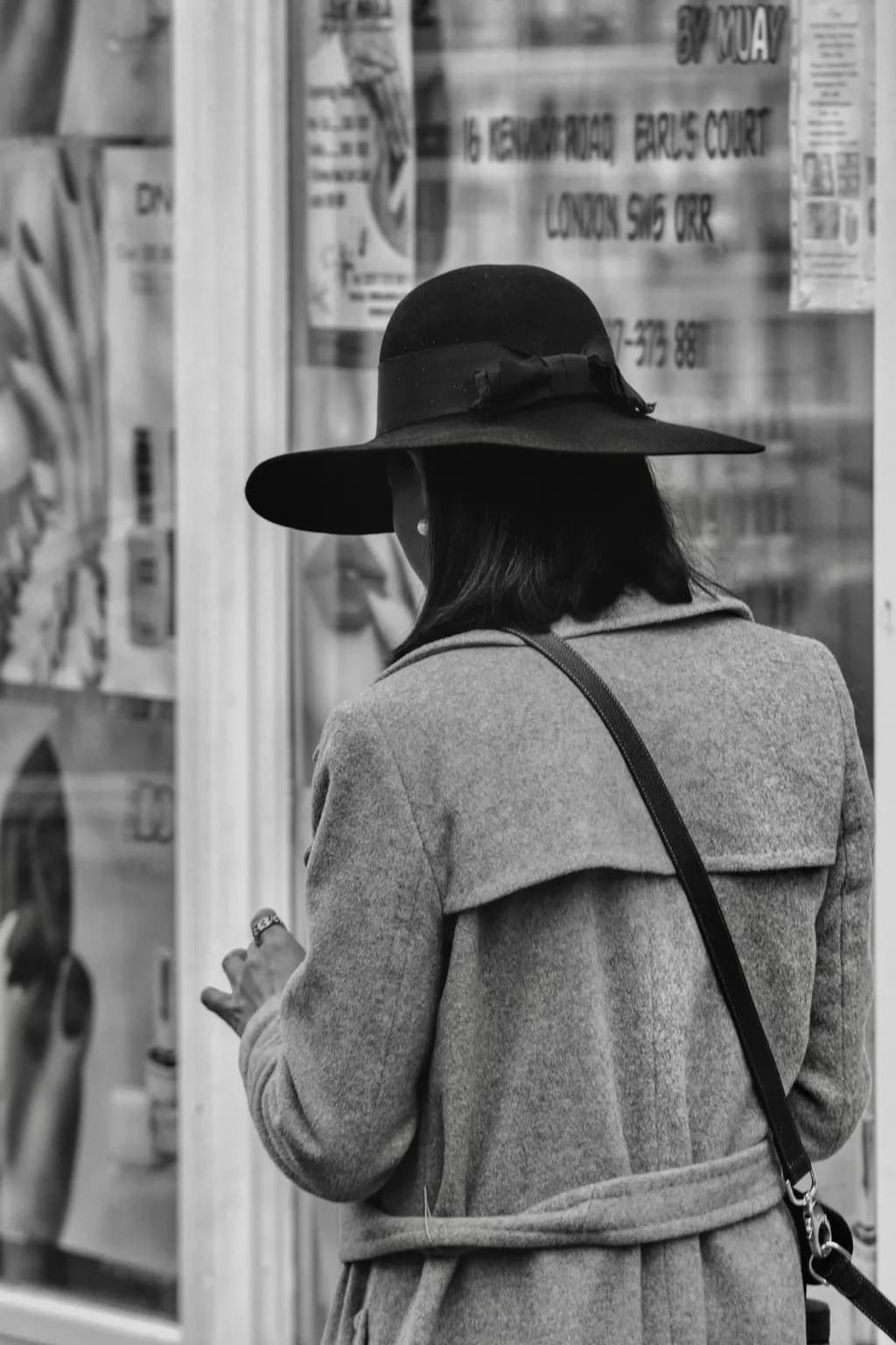 Woman in Black Hat