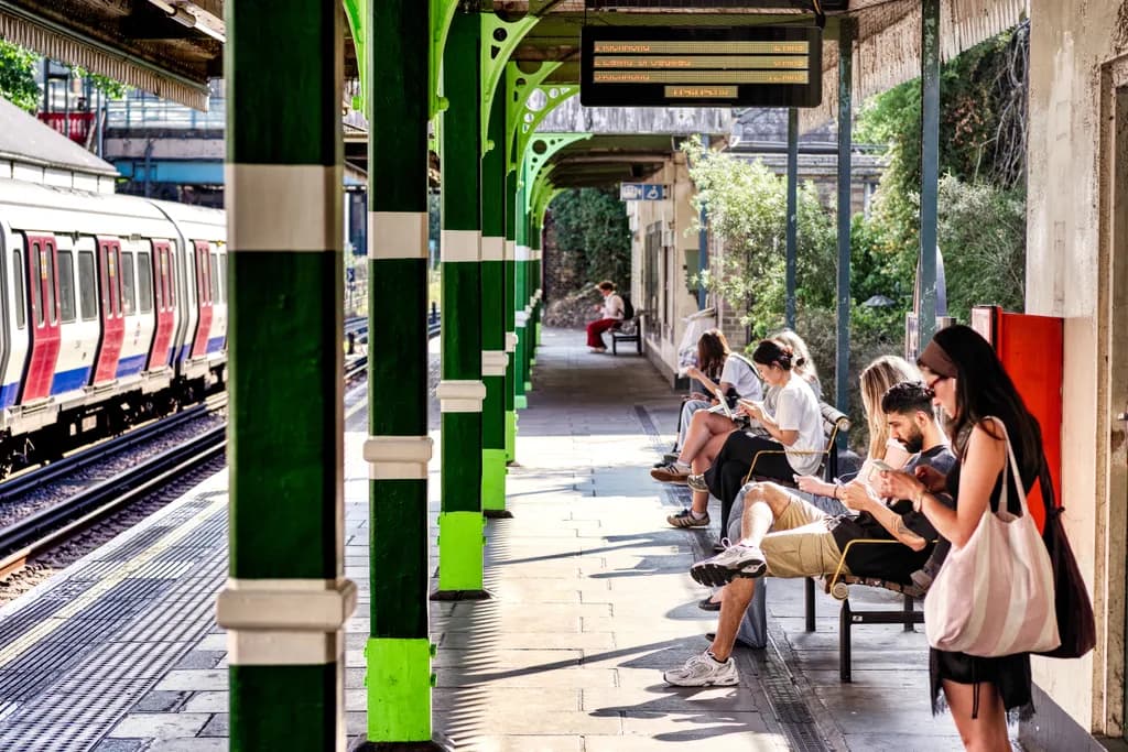 Sunlit Train Platform