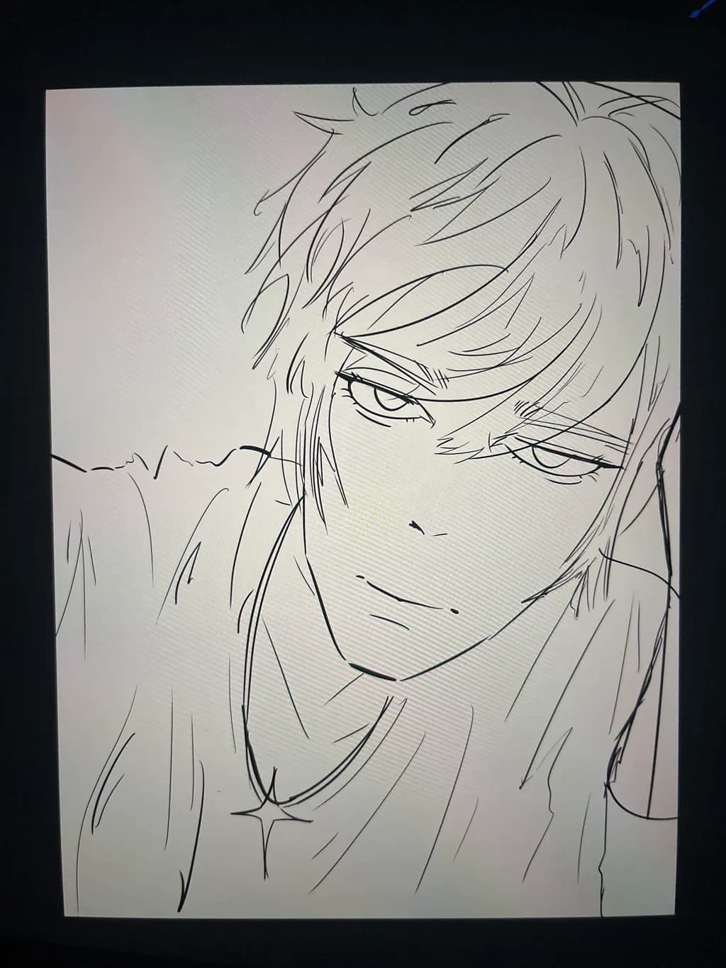 Contemplative Anime Portrait