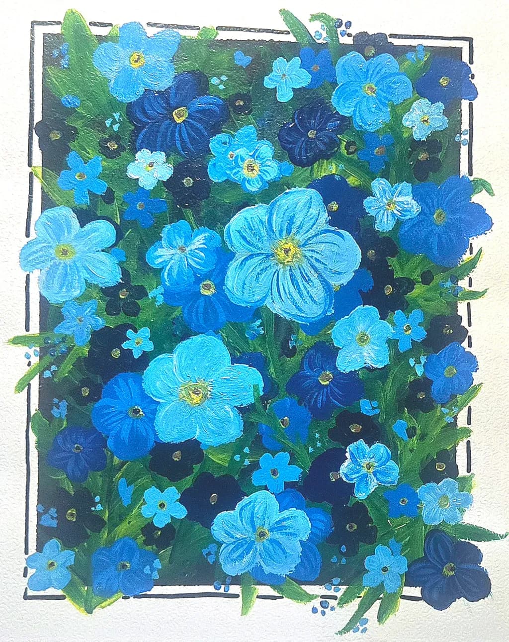 Blue Blossom Mosaic