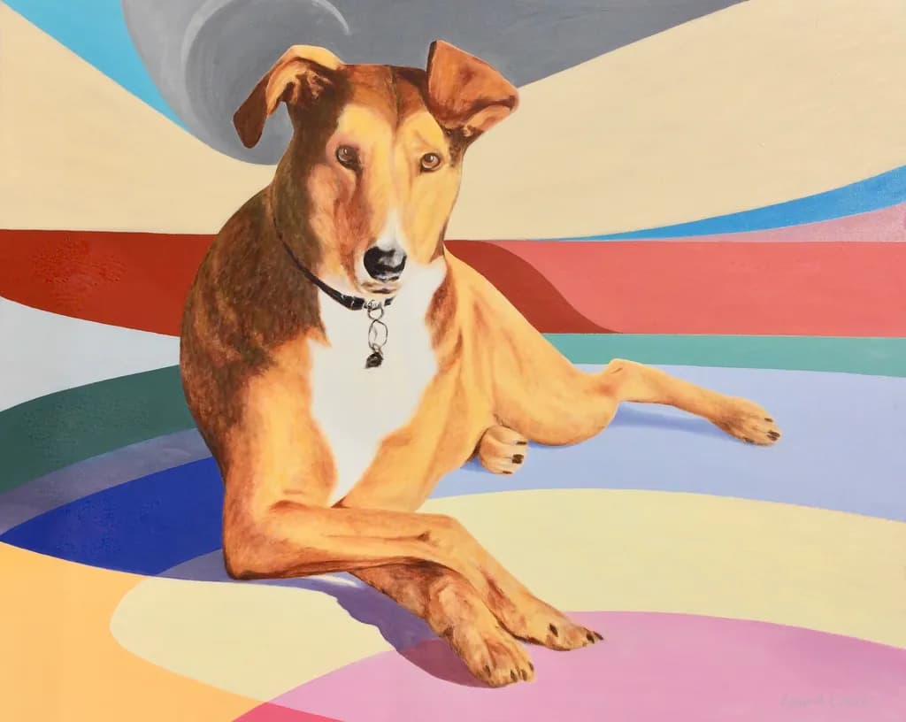 Colorful Canine Relaxation