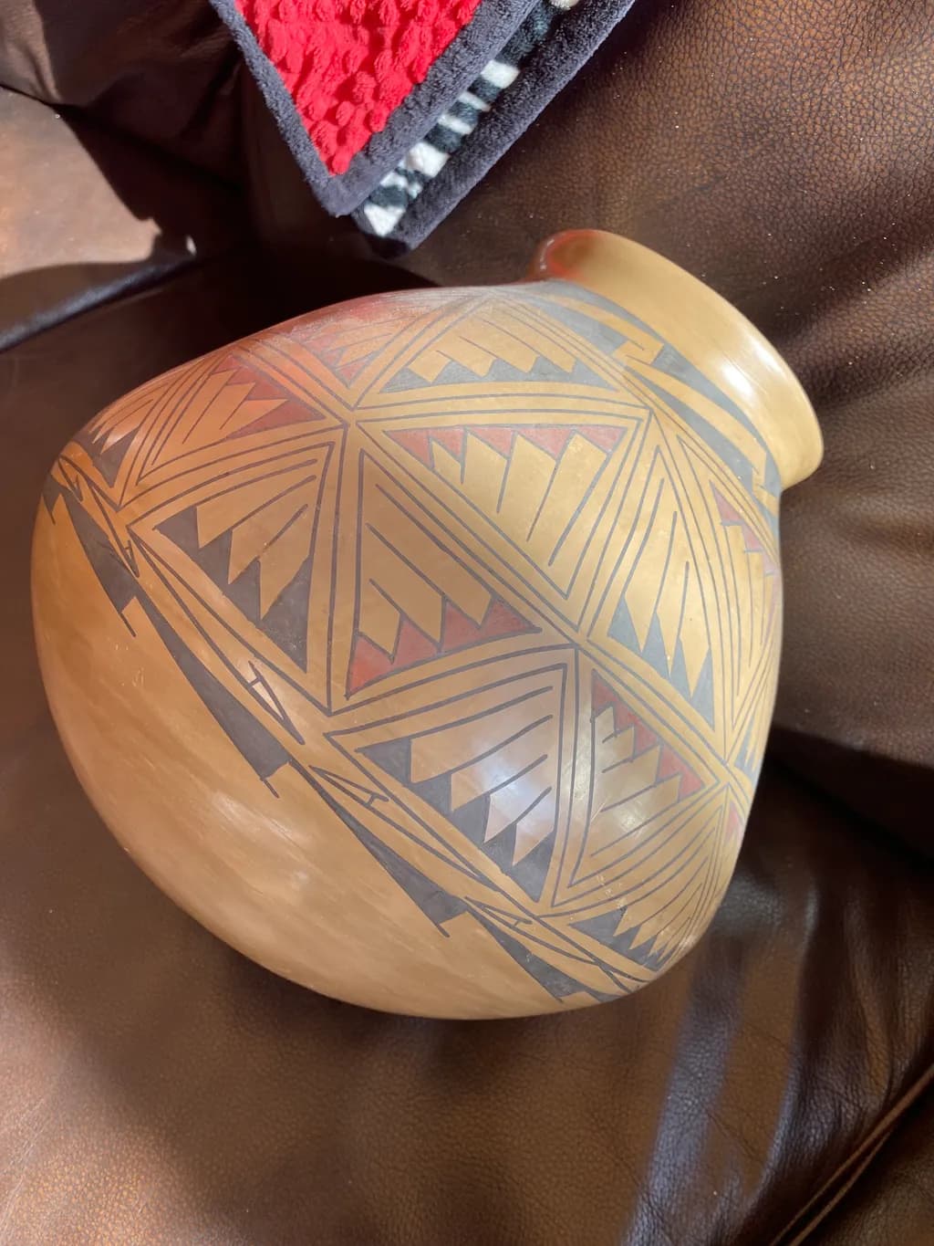 Geometric Clay Vessel