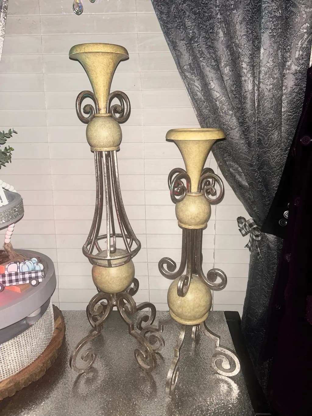 Elegant Metal Vases