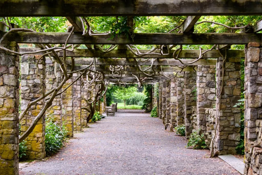 Stone Arbor Walkway