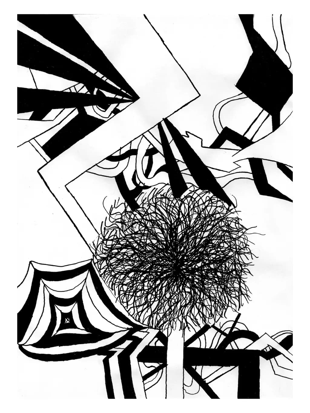 Chaotic Ink Geometry