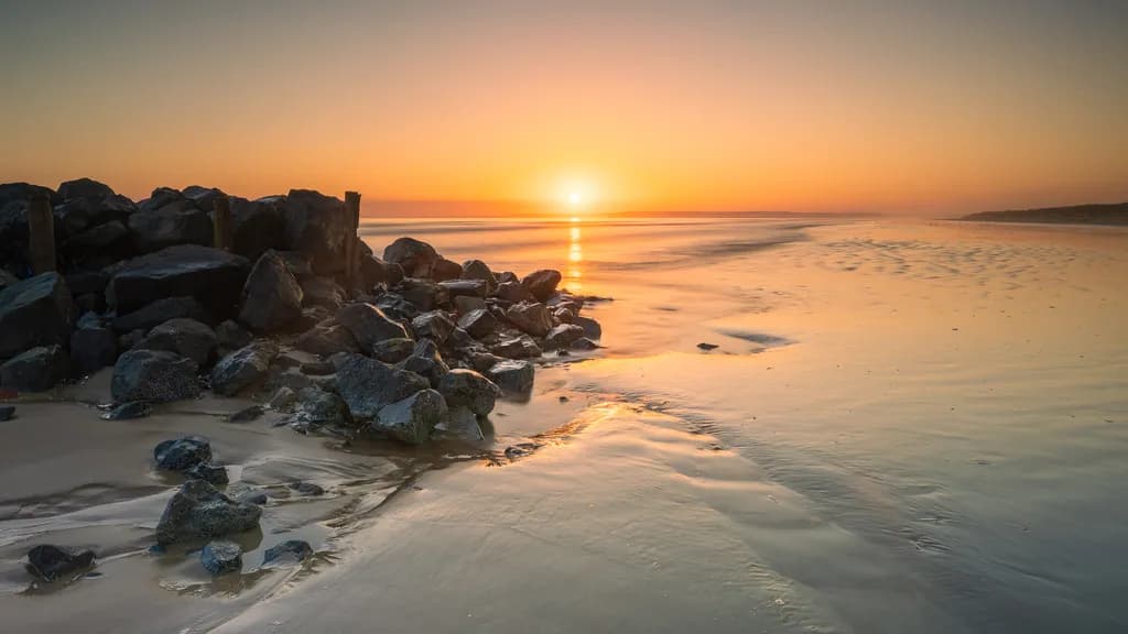 Shoreline Sunset Glow