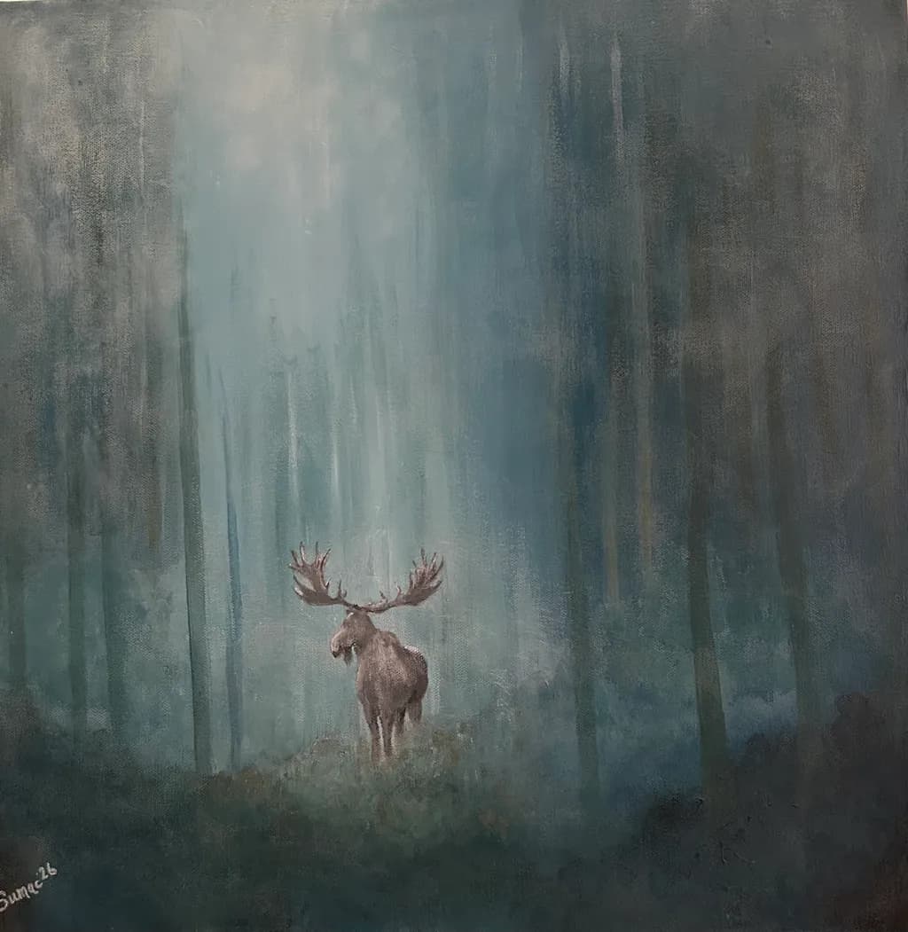 Fogbound Moose