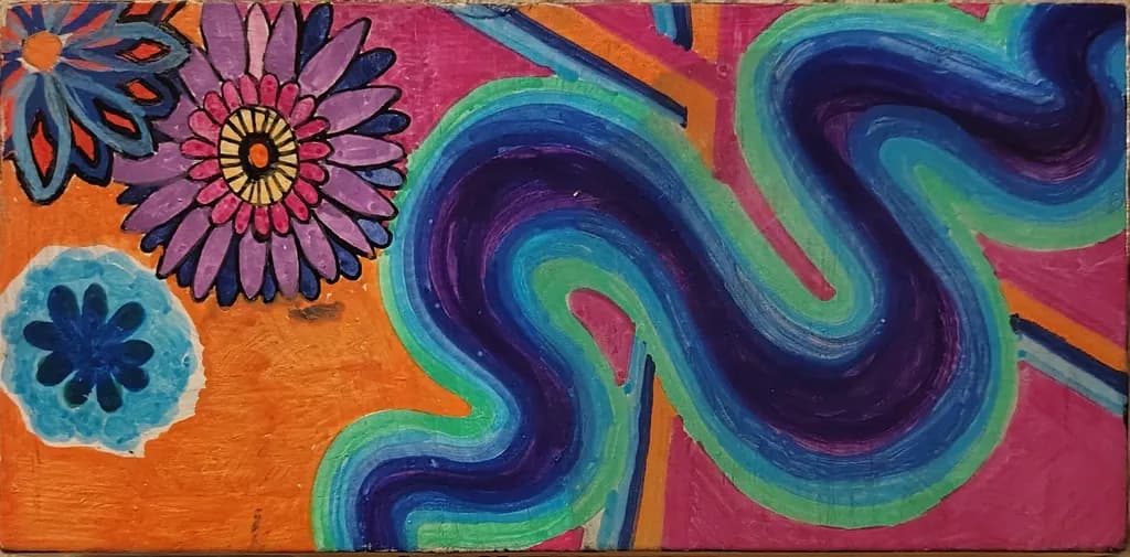 Abstract Floral River